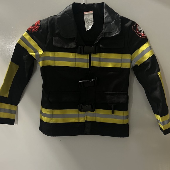 Disguise Unisex Kid's Halloween/Dress-Up Firefighter Costume S (4-6) - Picture 2 of 7